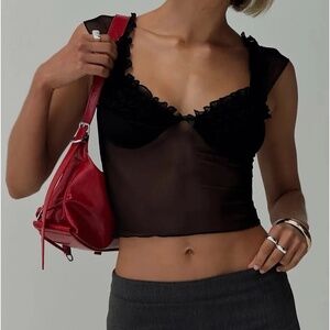 Princess Polly Top Black Things Change